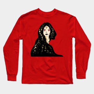 fortune teller in stars mandala woman Long Sleeve T-Shirt